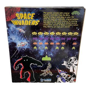 SPACE INVADERS VIDEO GAME PLUG N PLAY MINI ARCADE TV GAME FUN RETRO CLASSIC NIB